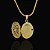 PINGENTE  RELICÁRIO ( 5g-2x2,5cm)- BANHO DE OURO 18k - Imagem 2