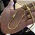 Corrente Grumet 4mm 70cm + Pulseira 21cm – Banhada a Ouro 18K - Imagem 7
