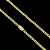 CORRENTE PITBULL FECHO GAVETA (4mm- 70cm)+ PULSEIRA PITBULL FECHO GAVETA (4mm- 20cm)  - FECHO COM MARCAÇÃO 750 - BANHADO A OURO 18K - Imagem 9