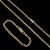 CORRENTE PITBULL FECHO GAVETA (4mm- 70cm)+ PULSEIRA PITBULL FECHO GAVETA (4mm- 20cm)  - FECHO COM MARCAÇÃO 750 - BANHADO A OURO 18K - Imagem 10