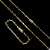 CORRENTE CARTIE (4mm- 70cm) + PULSEIRA CARTIE FECHO GAVETA (4mm- 20cm)  - FECHO GAVETA COM MARCAÇÃO 750 BANHADO A OURO 18K - Imagem 10