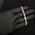 BRACELETE COM PLACA E ELO GRUMET( 5mm -13g)-21cm - BANHADO A OURO 18K - Imagem 3