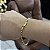 PULSEIRA TIJOLINHO ALONGADO (3mm 20Cm) - FECHO COM MARCAÇÃO 750 -  BANHADO A OURO 18K - Imagem 6