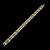 BRACELETE ROMANO  (10mm -11g)- 20cm - BANHADO A OURO 18K - Imagem 4