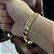 BRACELETE ROMANO  (10mm -11g)- 20cm - BANHADO A OURO 18K - Imagem 3