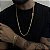Corrente Cadeado 5mm 70cm + Pulseira 21cm – Banho Ouro 18k - Imagem 1
