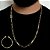 CORRENTE CARTIE ALONGADO  FECHO GAVETA (5mm-70cm) + PULSEIRA CARTIE ALONGADO  FECHO GAVETA (5mm-20cm) - FECHO COM MARCAÇÃO 750 - BANHADO A OURO 18K - Imagem 2
