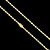 CORRENTE PIASTRINE FECHO GAVETA COM MARCAÇÃO  750 (4mm - 70cm )+ PINGENTE  MEDALHA ESTRELA DE DAVI  - BANHADO A OURO 18K - Imagem 3