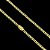 CORRENTE PITBULL (4MM- 70CM) + PINGENTE CRUCIFIXO  - FECHO COM MARCAÇÃO 750 - BANHADO A OURO 18K - Imagem 2