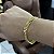 PULSEIRA GRUMET DUPLA (7mm -26G-21 CM)  - FECHO COM MARCAÇÃO 750 - BANHO DE OURO 18k. - Imagem 5