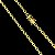 Corrente Cadeado 5mm 70cm – Banhada a Ouro 18K - Imagem 4