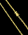 CORRENTE CADEADO( 5mm- 70cm) FECHO COM MARCAÇÃO 750 - BANHADO A OURO 18k - Imagem 3