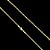 CORRENTE GRUMET( 2mm  - 6G) - 70/60cm - BANHADO A OURO 18K - Imagem 1