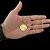 CORRENTE RABO DE RATO ( 2mm-70cm) + PINGENTE MEDALHA JESUS 3D M -  BANHADO A OURO 18K. - Imagem 1