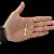CORRENTE RABO DE RATO ( 2mm-70cm) + PINGENTE CRUCIFIXO RACIONAIS COM JESUS M - BANHADO A OURO 18K. - Imagem 1