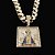 PINGENTE NOSSA SENHORA DETALHADO  CRAVEJADO( 12g- 4x4cm)(GG) - BANHO DE OURO 18k - Imagem 2