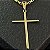 Pingente Cruz Palito Lisa – Banhado a Ouro 18K - Imagem 1