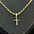 Pingente Cruz Palito Lisa M – Banhado a Ouro 18K - Imagem 1