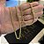 Corrente Cadeado Duplo 3mm 70cm + Pulseira 21cm – Banhada a Ouro 18K - Imagem 13