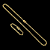Corrente Cadeado 8mm 70cm + Pulseira 21cm – Banho Ouro 18k - Imagem 6