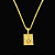 PINGENTE  PLAQUINHA NOSSA SENHORA CRAVEJADA EM ZIRCONIA PREMIUM  M ( 2.5x2.5cm) - BANHO DE OURO 18K - Imagem 2