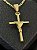 PINGENTE  CRUZ AMARRADA MACIÇA  M ( 2.5x2.5cm) - BANHO DE OURO 18K - Imagem 1