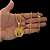 Corrente Cadeado 3mm 70cm + Pingente Nossa Senhora – Banhada a Ouro 18K - Imagem 1