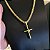 Corrente Peruana 8mm 70cm + Pingente Cruz – Banhada a Ouro 18K - Imagem 5