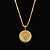 CORRENTE CARTIE  ( 70cm- 4mm) + PINGENTE MEDALHA LEÃO  M - FECHO COM MARCAÇÃO 750 - BANHADO A OURO 18K - Imagem 2