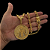 CORRENTE CADEADO COM FECHO NOSSA SENHORA  ( 70cm- 10mm) + PINGENTE MEDALHA NOSSA SENHORA CRAVEJADA  G - BANHADO A OURO 18K - Imagem 1