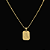 PINGENTE PLACA NOSSA SENHORA  P. ( 1,5g-   2x2cm) - BANHO DE OURO 18k - Imagem 2