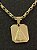 PINGENTE PLACA NOSSA SENHORA  P. ( 1,5g-   2x2cm) - BANHO DE OURO 18k - Imagem 4