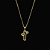 PINGENTE CRUZ 3D VAZADA   P. ( 1,5g-   2x2cm) - BANHO DE OURO 18k - Imagem 1