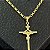 Pingente Crucifixo com Jesus INRI – Banhado a Ouro 18K - Imagem 1