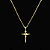PINGENTE  CRUCIFIXO DETALHADO    P. ( 1,5g-   2x2cm) - BANHO DE OURO 18k - Imagem 2