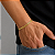 Pulseira Lacraia Flat 6mm 21cm – Banhada a Ouro 18K - Imagem 1