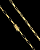 CORRENTE TIJOLINHO ALONGADO (5MM -28G  -70CM) FECHO COM MARCAÇÃO 750 - BANHADO A OURO 18K - Imagem 1