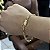PULSEIRA CARTIE MEIA CANA FECHO GAVETA  (4MM -5g) - 20CM - BANHADO A OURO 18K - Imagem 2