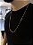 CORRENTE LACRAIA FECHO CONVENCIONAL (2mm -13G)-70cm - BANHADO A OURO 18K - Imagem 6