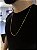 CORRENTE LACRAIA FECHO CONVENCIONAL (2mm -13G)-70cm - BANHADO A OURO 18K - Imagem 3