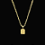 Pingente Placa Letra H – Banho Ouro 18k - Imagem 1