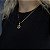 CORRENTE PIASTRINE ( 2mm - 50cm FEM ) + PINGENTE ESTRELA DE DAVI - BANHADO A OURO 18K. - Imagem 1