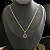 CORRENTE PIASTRINE ( 2mm - 50cm FEM ) + PINGENTE ESTRELA DE DAVI - BANHADO A OURO 18K. - Imagem 6
