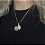 CORRENTE PIASTRINE (  2mm - 50cm FEM ) + PINGENTE RELICÁRIO - BANHADO A OURO 18K. - Imagem 6