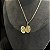 CORRENTE PIASTRINE (  2mm - 50cm FEM ) + PINGENTE RELICÁRIO - BANHADO A OURO 18K. - Imagem 3
