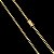 Corrente Pitbull 2mm 50/60/70cm – Banhada a Ouro 18K - Imagem 1