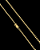 CORRENTE PITBULL (2mm -13G)-70cm - FECHO COM MARCAÇÃO 750 - BANHADO A OURO 18K - Imagem 2