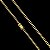 Corrente Pitbull 2mm 50/60/70cm – Banhada a Ouro 18K - Imagem 3