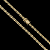 CORRENTE  OITINHO  (6mm  28G)  70cm + PINGENTE  NOSSA SENHORA COM COROA   -  FECHO COM MARCAÇÃO 750 - BANHO DE OURO 18k - Imagem 2