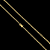 CORRENTE PITBULL (2MM- 70CM) + PINGENTE  CRUCIFIXO -FECHO COM MARCAÇÃO 750 - BANHADO A OURO 18K - Imagem 3